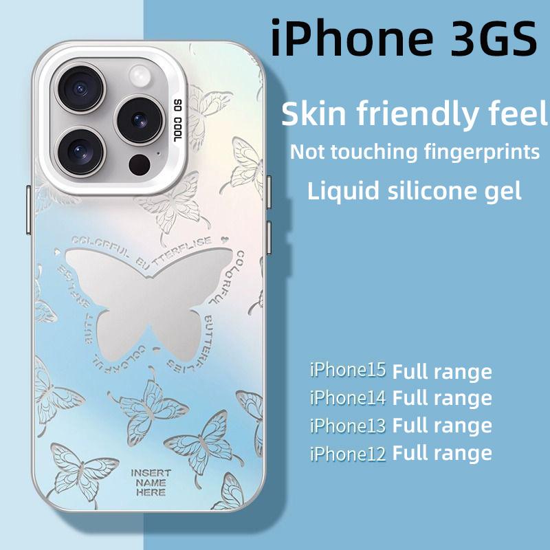 

Чехол для телефона с лазерным градиентом и бабочкой Apple 14 iPhone 15 Promax Anti Drop 13 Полный комплект 12 iPhone 3GS
