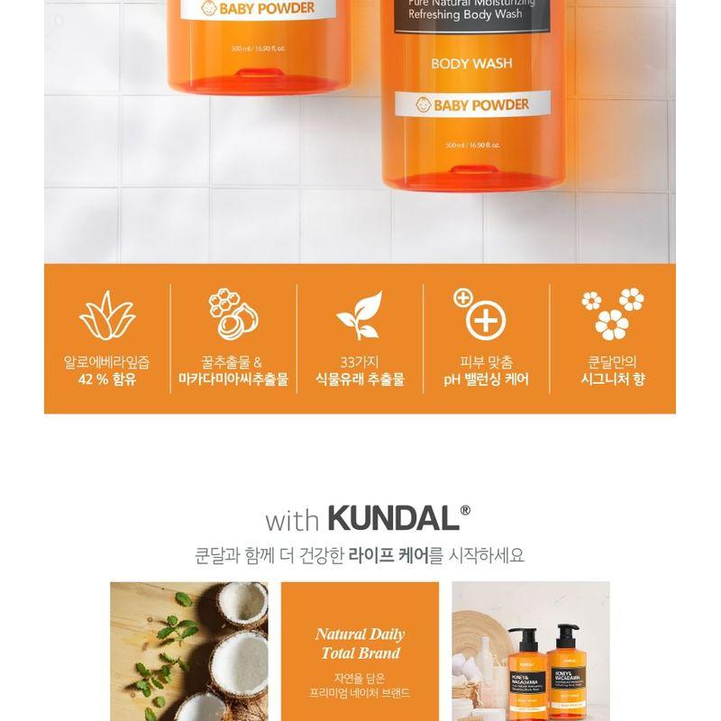 KUNDAL - Honey & Macadamia Pure Natural Moisturizing Refreshing Body Wash - 7 Types