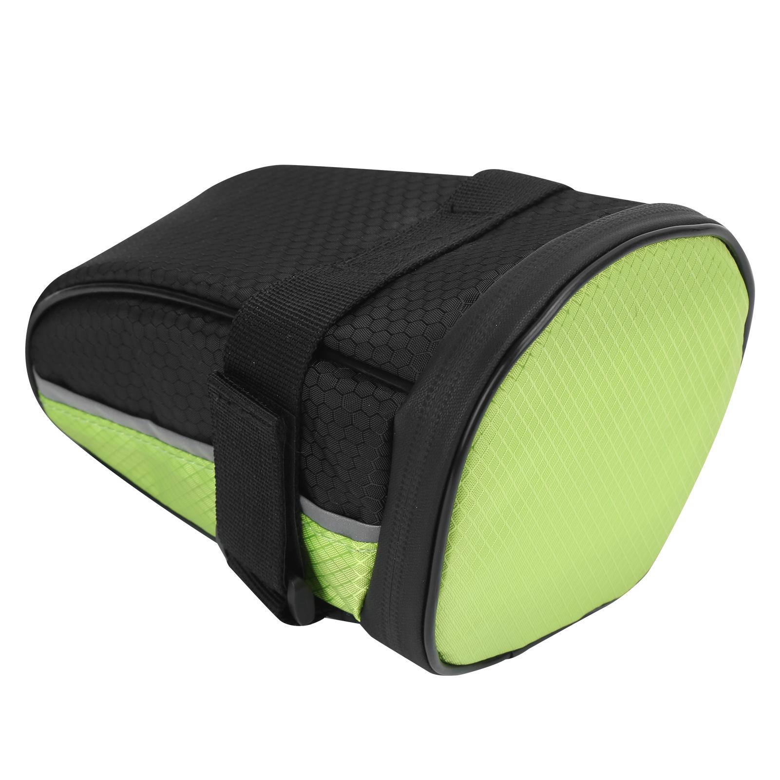 Bicycle Tail Light Bag Saddle Bag with LED Warning Signal Light Wireless Remote Control