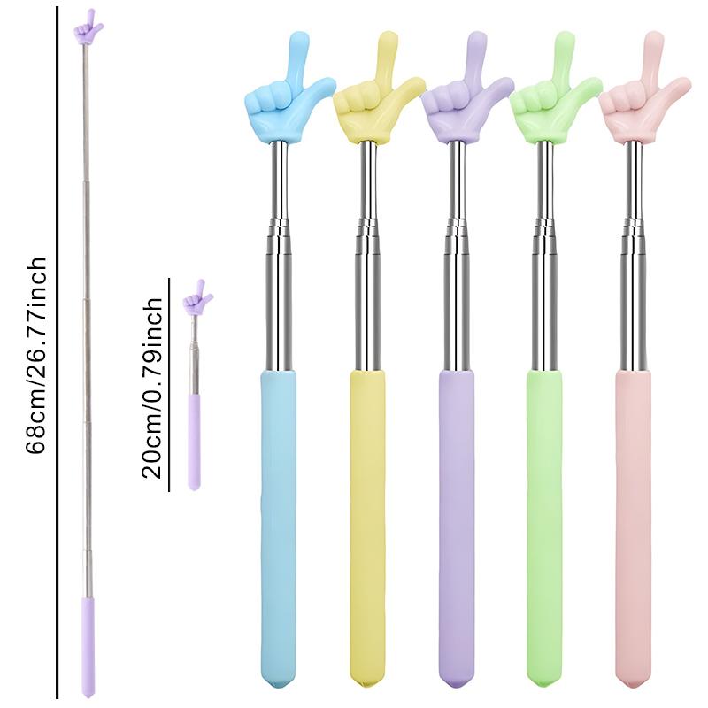 1PC Finger Shaped Blackboard Presenter Stick Reading Guide Tools Multiple Colors Available Anti-slip Portable Handheld Stick ZYF