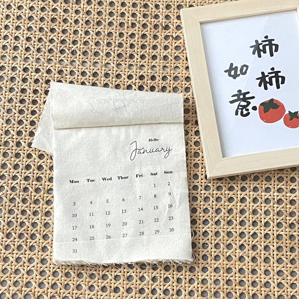 2026 Fabric Wall Calendar Durable Tapestry Family Holiday Planner For Home Office Decor With Holiday Highlights