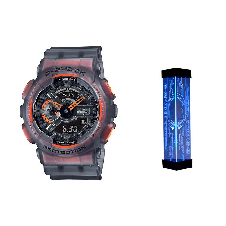 

CASIO Men Liquid Crystal/Analog Dual Display Series Gray Watch GA-110LS-1APRE GA-110LS-1APRE