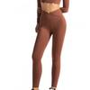 Womens High Waist V-Cut Yoga Leggings 9/10 Length Compression Fitness Pants Gym Running Cycling Outdoor