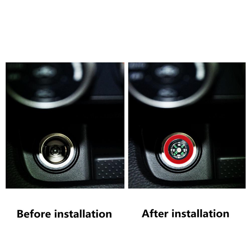 New 2Pcs Compass Dust Cover Bung Plug For Car Motorcycle Cigarette Lighter Socket