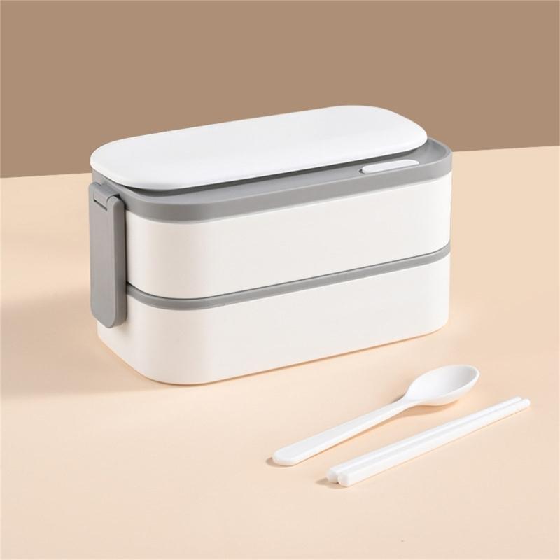 Bento Boxes Double Layer Student Food Storage Container Keep Warm Sealing Boxes 304 Stainless Steel Lunch Box for Office