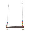 Chicken Swing Toy Suspensible Wooden Chicken Perch Pet Swing Toy with Durable Flat Bar30 X 32cm /