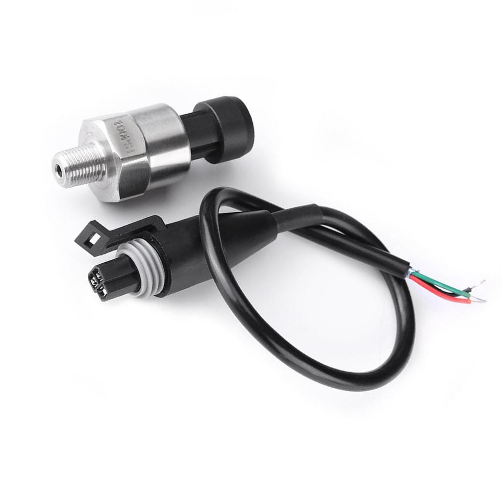 30/100/150/200/300/500Psi Stainless Steel Pressure Gauge Sender Transducer Transmitter Sensor DC 5V For Oil Fuel Air Water (100P