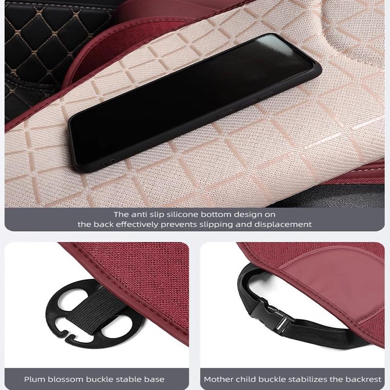 Car Seat Cushion Cover Breathable Ice Silk Non Slip Auto Seat Protector Pad Accessories Car Hub Cap For Mercedes Benz AMG W214 W