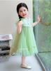 Girls' Summer New Chinese Mesh Skirt Dress