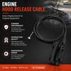 Motorhaubenentriegelungszug Bowdenzug für BMW E39 525i 528i 530i 540i M5 Basis Limousine Kombi 4-Türer LHD 51238190754