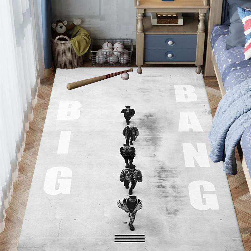 Bold Design: Big Bang Symbolism Carpet Floor Mats Living Room and Bedroom Mats Protective Pad Fashion Room