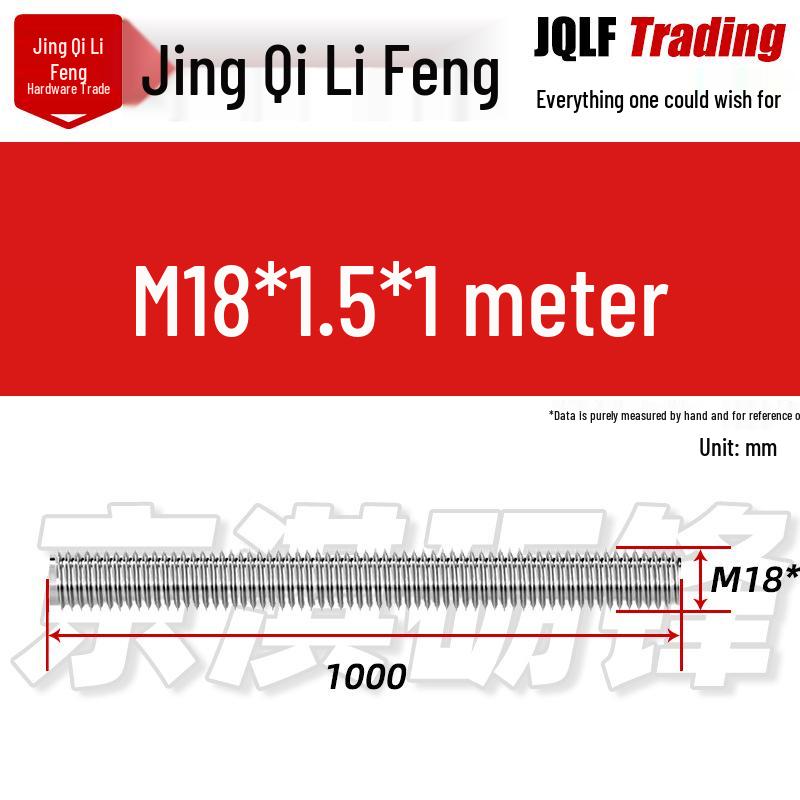 Stainless Steel Threaded Rod, Coarse & Fine, M3, 1 or 3 Meter Lengths
