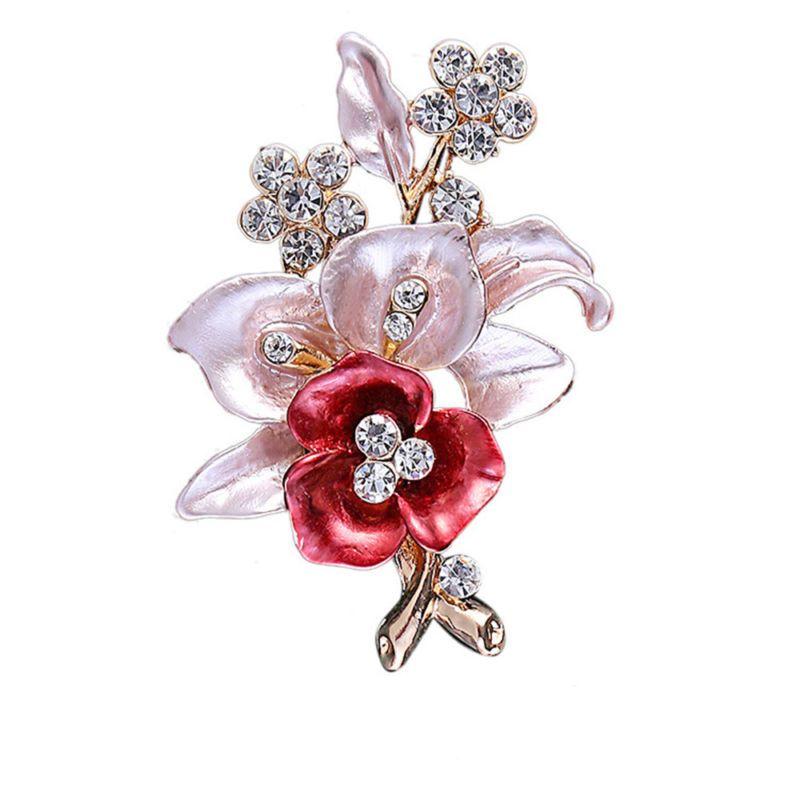 

Charm Elegant Gift Flower Shape Brooch Badge Jewelry