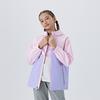 Nike Bunda Ležérna S Kapucňou Vetrovka Módna Farebný Blok Dlhý Rukáv Detské bundy Hortenziovo-Fialová N32512379GS-004