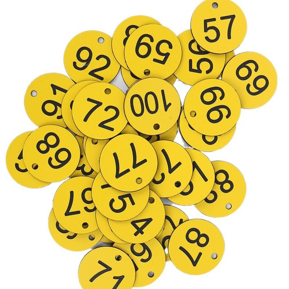 Plastic Beehive Tags 3.5CM Number Plate Beehive Mark Board Tag  Bee Hive Mating Box Mark