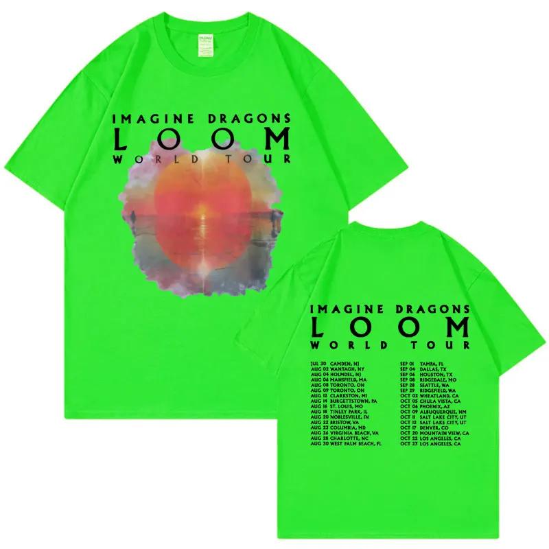 Loom 2024 Tour T Shirt Imagine Concert Dragons 2024 New Album Tshirts Men Women Fashion Vintage Short Sleeve Tshirt Streetwear