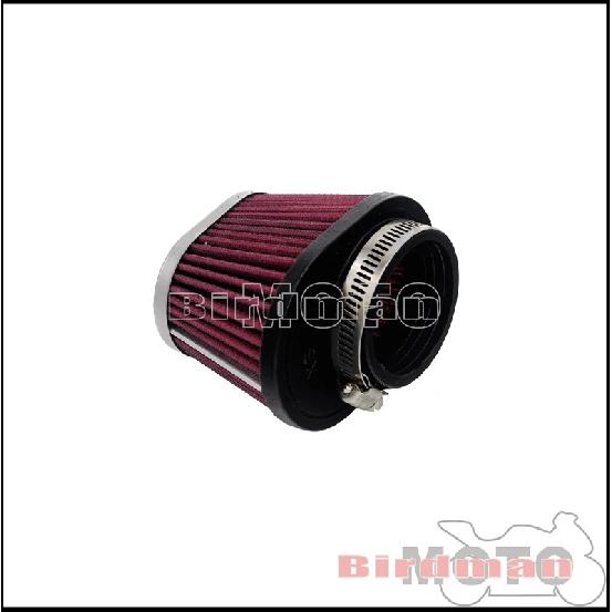 Motorcycle Red 48mm 52mm Air Cleaner Intake Filter Universal For Cafe Racer Honda Yamaha BMW Kawasaki Suzuki Oval Pod Air Filter