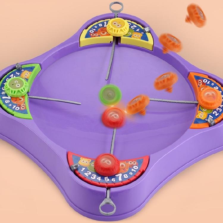 Rotating Top Battle Disk Desktop Interactive Toy Multiplayer Competitive Battle Gyro Portable Desktop Game for Kids
