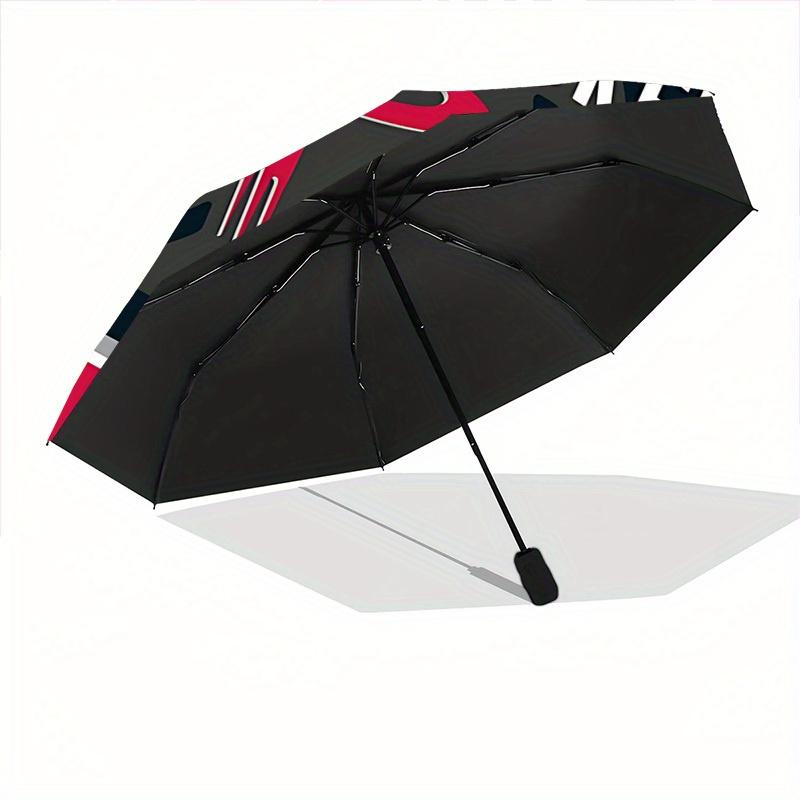 1pc Rockets Houston Automatic Folding Cute Umbrella - Lightweight, Retractable Design with 8-Rib Durability, Perfect for Outdoor48