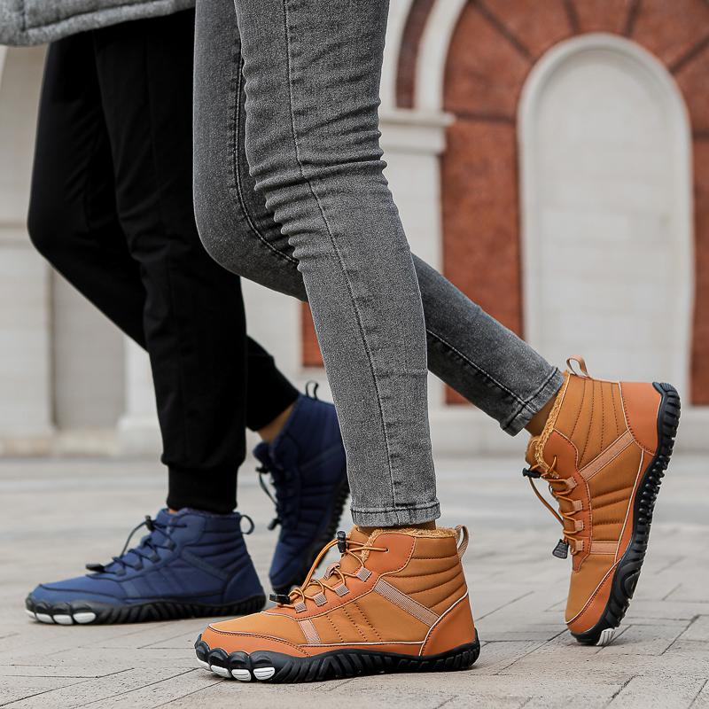 2024 Neue Winter Herrenstiefel Hausschuhe Warme Herrenschuhe Unisex Wasserdicht Rutschfest Plüsch Sneaker Herren Lederstiefel Übergröße 47