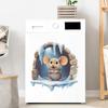 Creative Hamster Break-the-Wall Removable Self-Adhesive Decorative Sticker