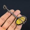 Guitar Bumblee Bee Jasper Handmade Copper Wire Wrap Pendant 3.82 g4m13