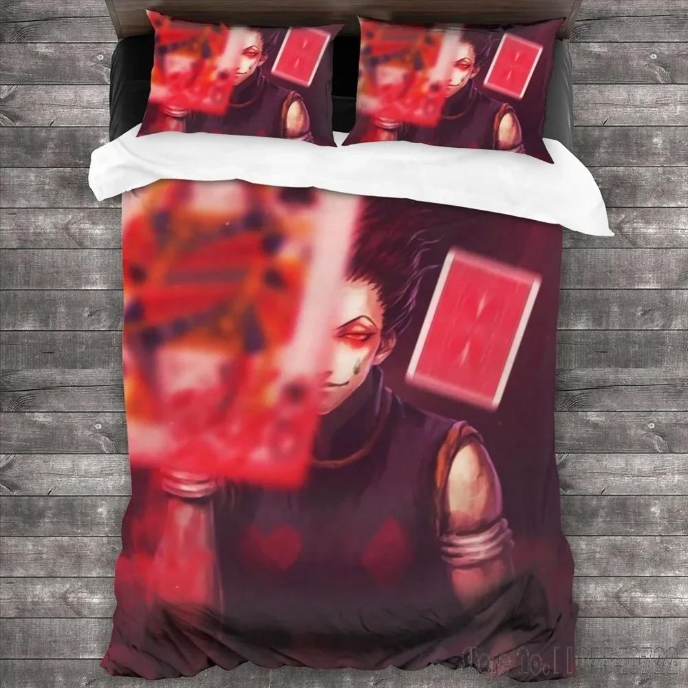 Anime Hunter X Hunter Cartoon Duvet Cover Set HD Comforter Cover for Kids Bedding Sets Bedclothes Bedroom Decor