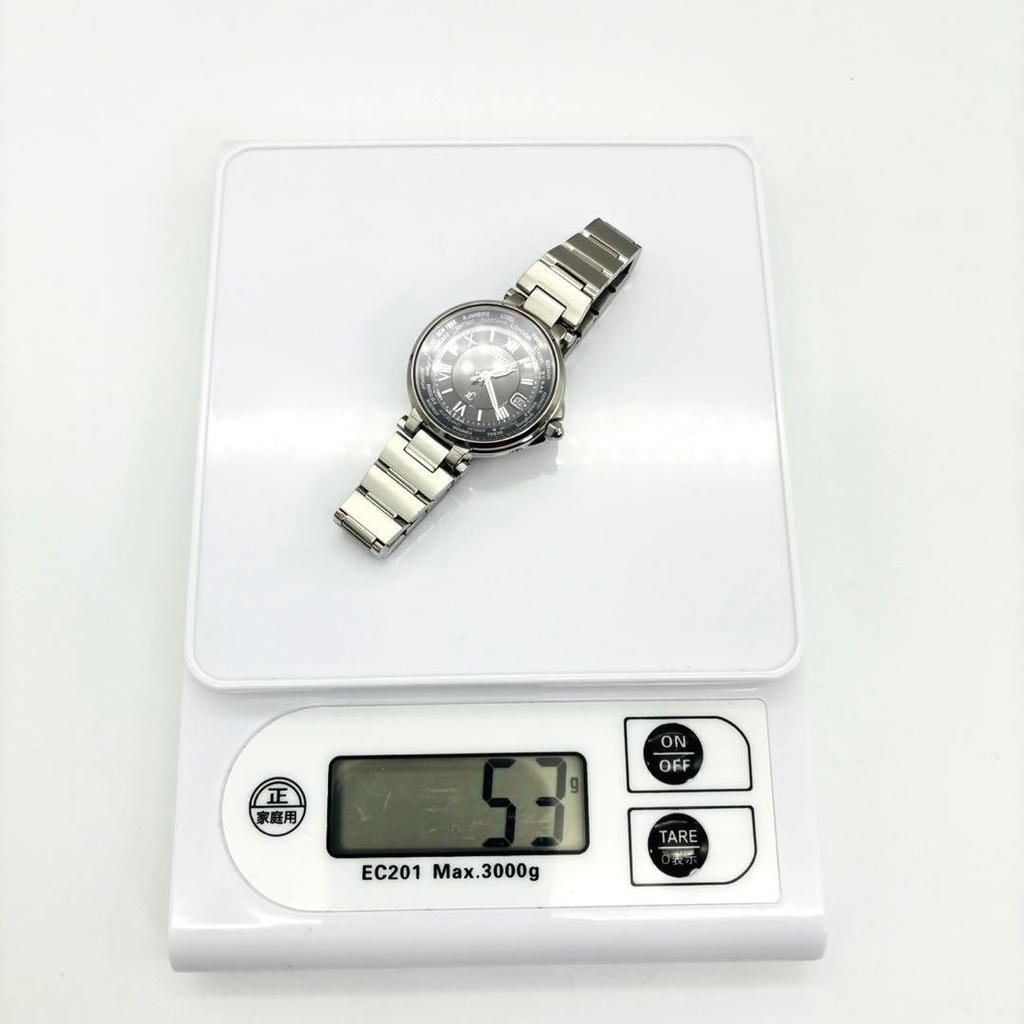 Used CITIZEN Citizen Cross Sea Happy Flight Radio Solar Black Dial