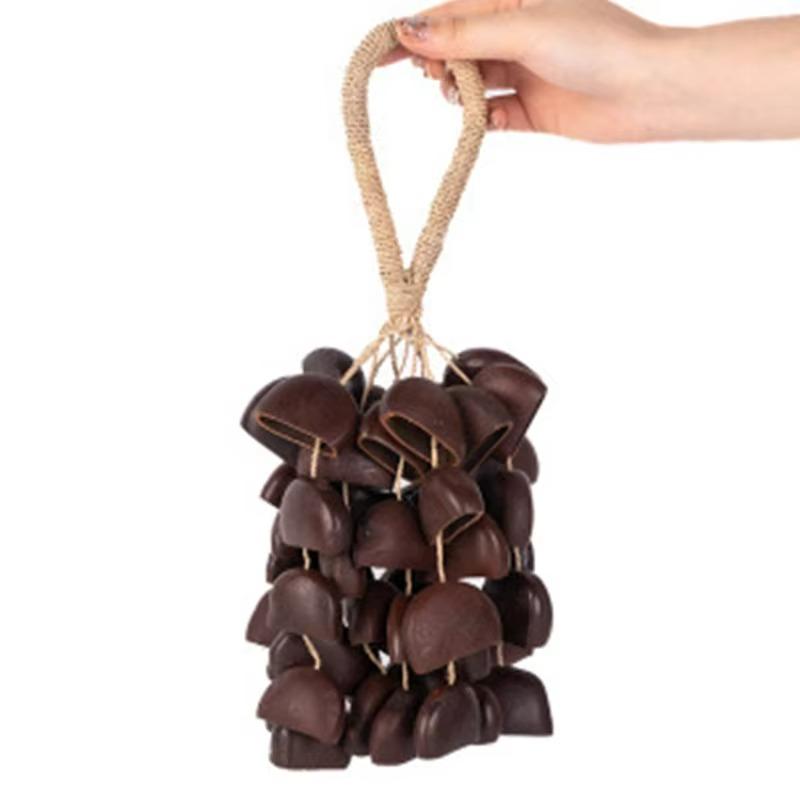 Fruit Shell Bells Outdoor Wind Chimes Hand Cranked String Bell Sound Healing Wind Chime Meditation Yoga Musical Instruments