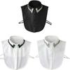 Womens Fashion False Collar Accessory Rhinestones Decorated Polyester Detachable Neck Piece For Tops Outfit Enhancer