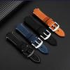 Konvexer Mund-Armband Für ORIS Tauch AQUIS Retro Rindsleder 733 7730 7740 Herren-Uhrenarmband 24 * 12mm 24 * 11mm Gürtel
