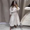 European & American Women's Fashion Tassel Feather Shirt and Midi Skirt Set - Trendy INS Style