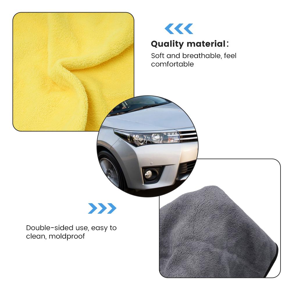 Microfiber Towel Car Microfiber Cloth Wash Towel Microfiber Cleaning Cloth Car Wash Drying Towel Strong Absorbent Soft