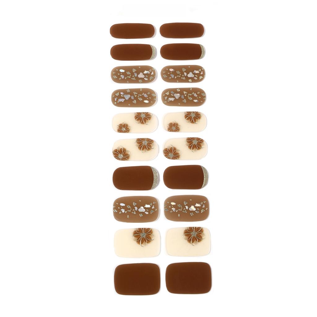 Semi-cured Gel Nail Stickers, Half-baked Nail Stickers, 20 Finger Nail Stickers, Full Stickers