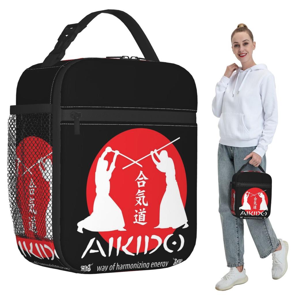 Aikido Insulated Lunch Bag for Women Office Cooler Thermal Food Box Tote Portable Lunch Boxes Container