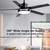 52inch Modern Ceiling Fan DC Motor Lights Lamp Home Ceiling Hanging Ceiling Fan Iron Nordic Ceiling Fan Home Ventilador