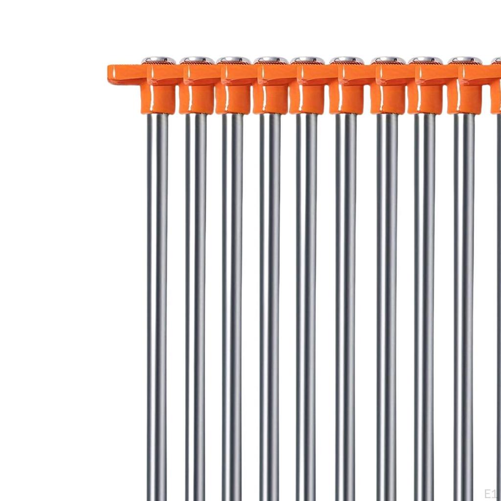 10er-Pack Erdnägel für Zelte, Metall-Überdachungsanker, Zoll-Installation für den Außenbereich