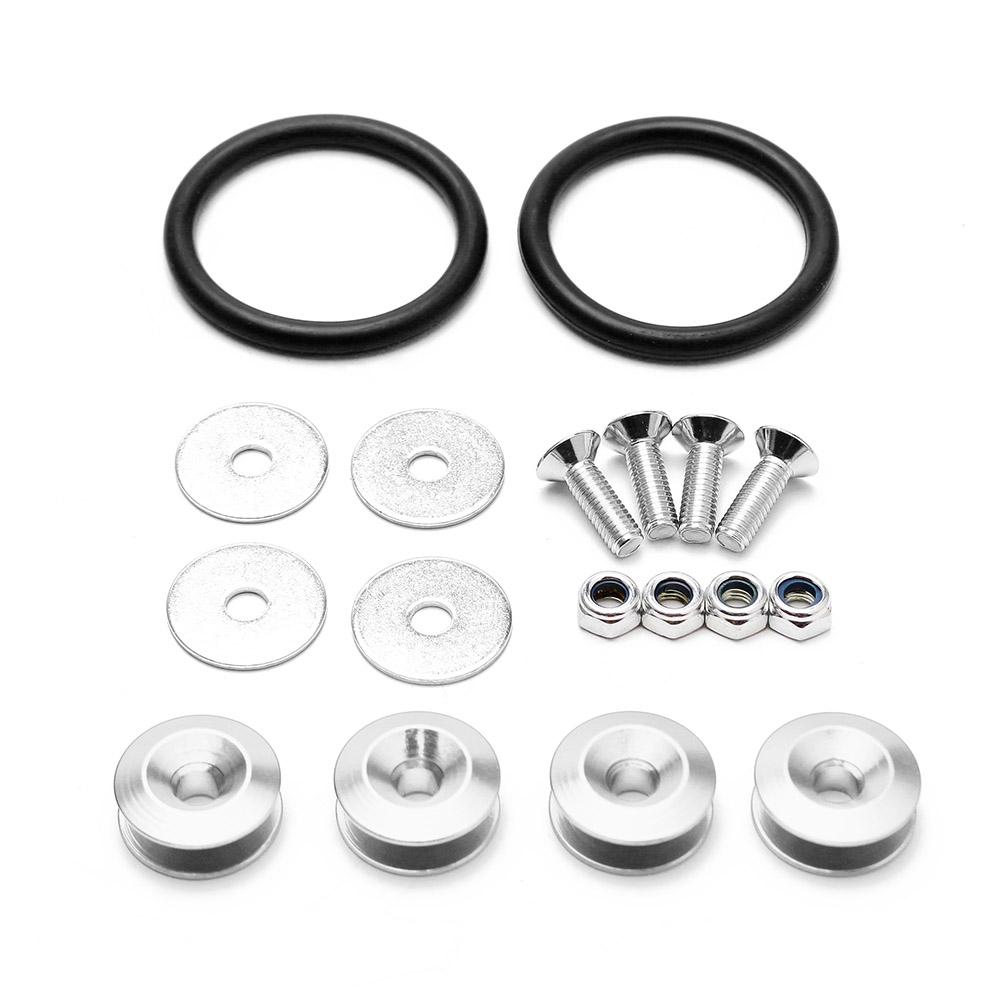 Aluminum Quick Release Fasteners are ideal for front bumpers Rear bumpers and Trunk Hatch lids without logo BX100224