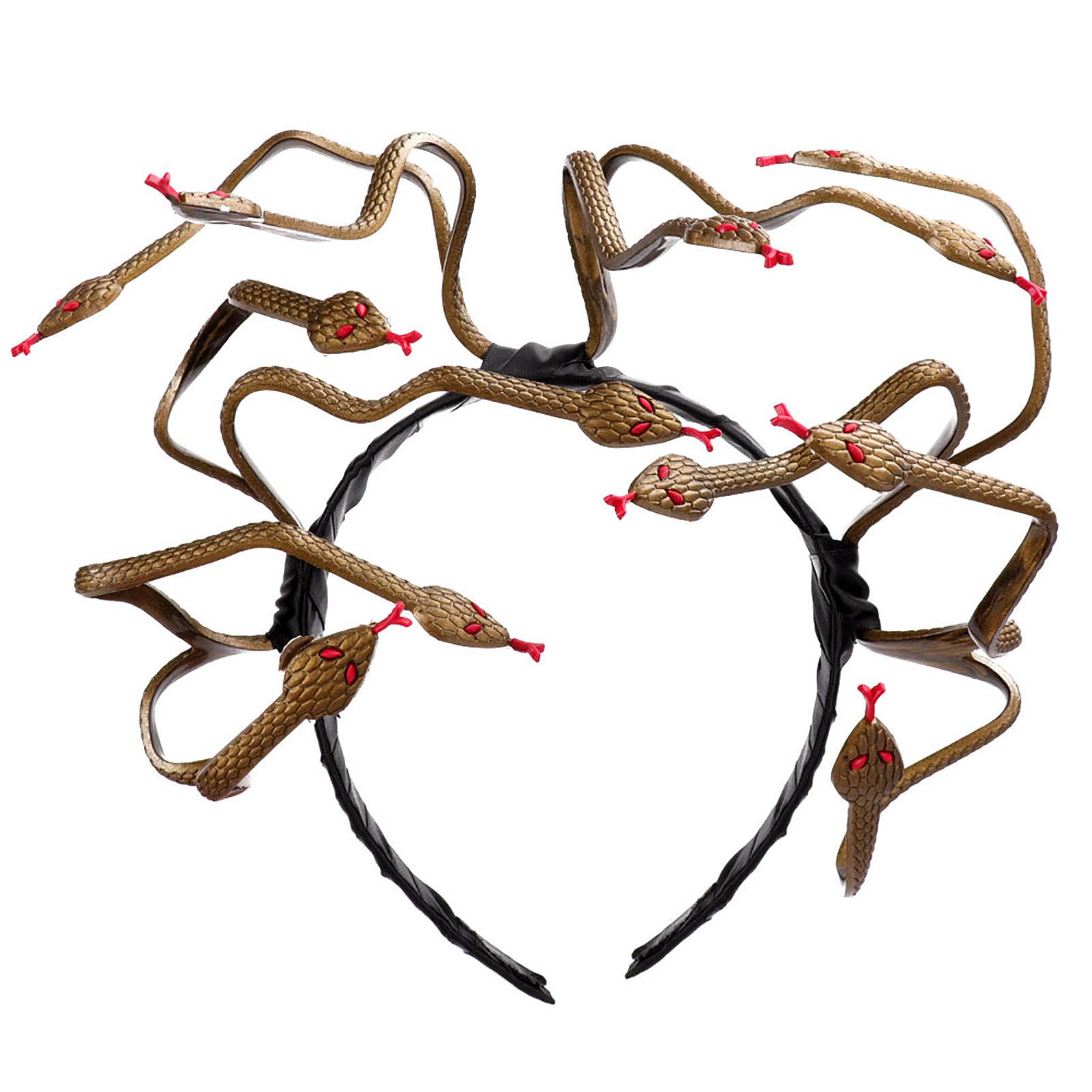 

Медуза Змея повязка на голову Хэллоуин Медуза Косплей Костюм головной убор