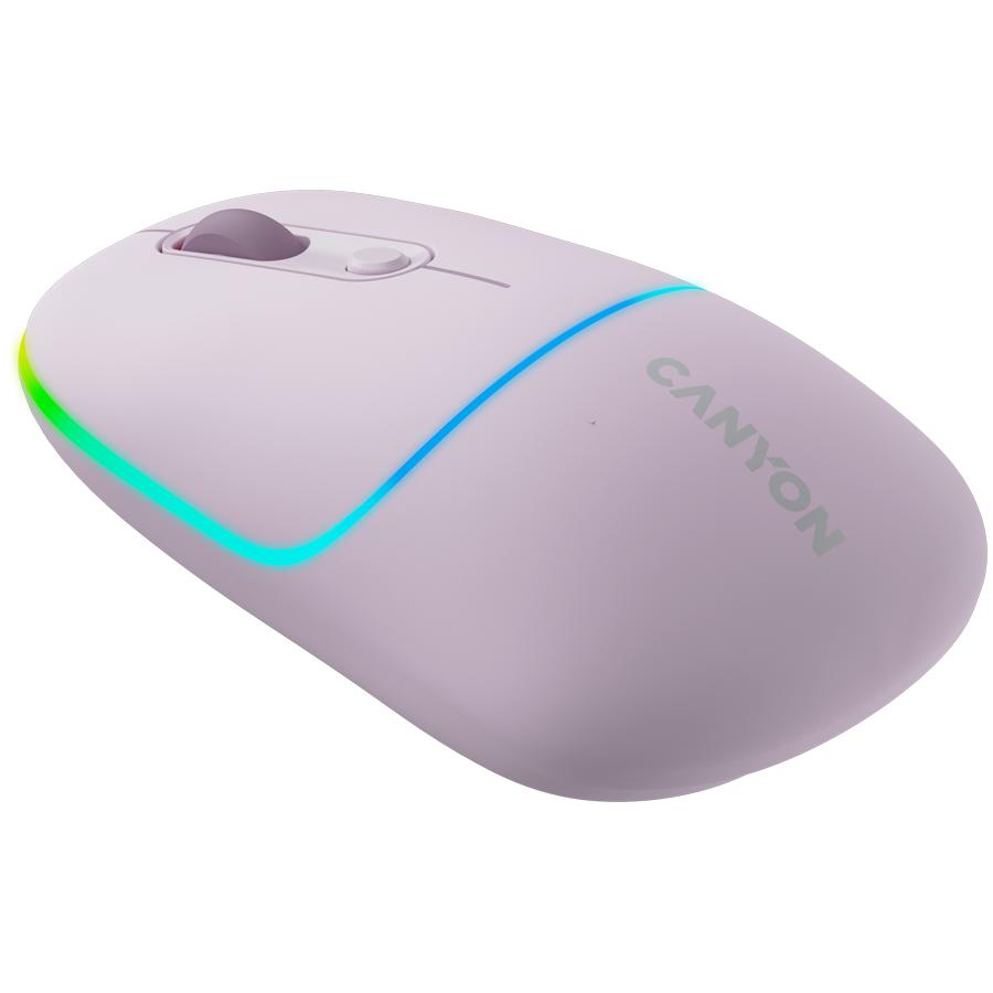 CANYON MW-22 2-in-1 Wireless Mouse RGB Pink