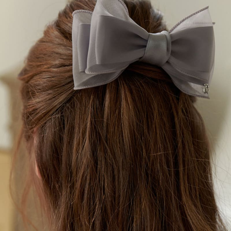 Tatiana Chiffon Double Ribbon Hair Pin HB2252
