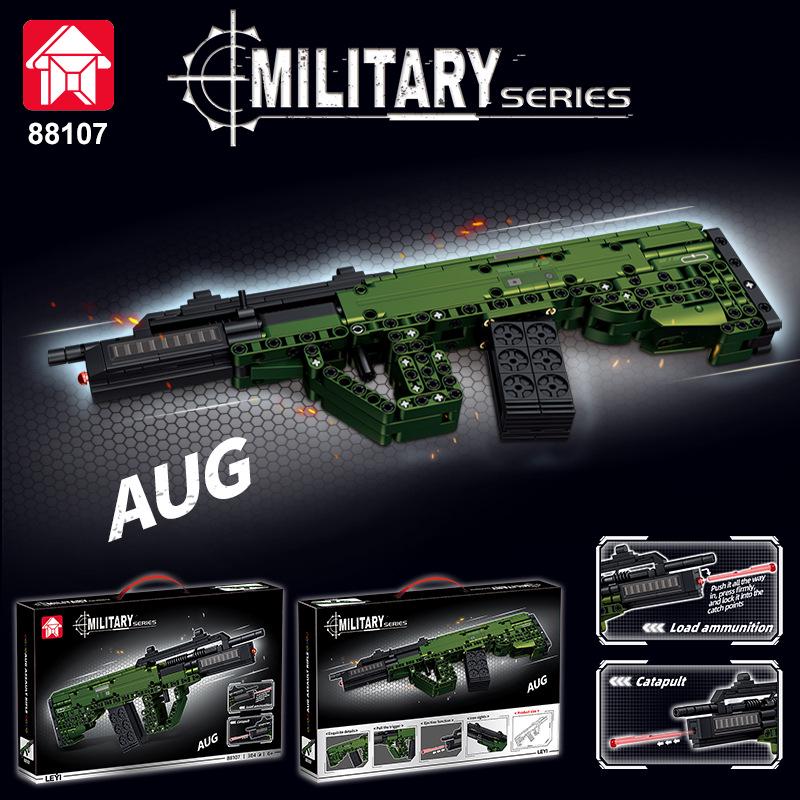 Lego-Compatible Building Block AK47 Rifle & Barrett Sniper Assembly Toy - Ideal Gift for Boys.