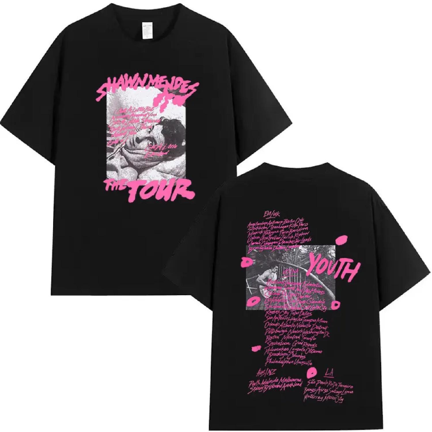 

Hip Hop Graphics Tees Shawn Mendes Hipster Men Tshirt Novelty Y2K T Shirt Short Sleeve T-Shirt Cotton Pop Graphic Tops Teenagers S чёрный