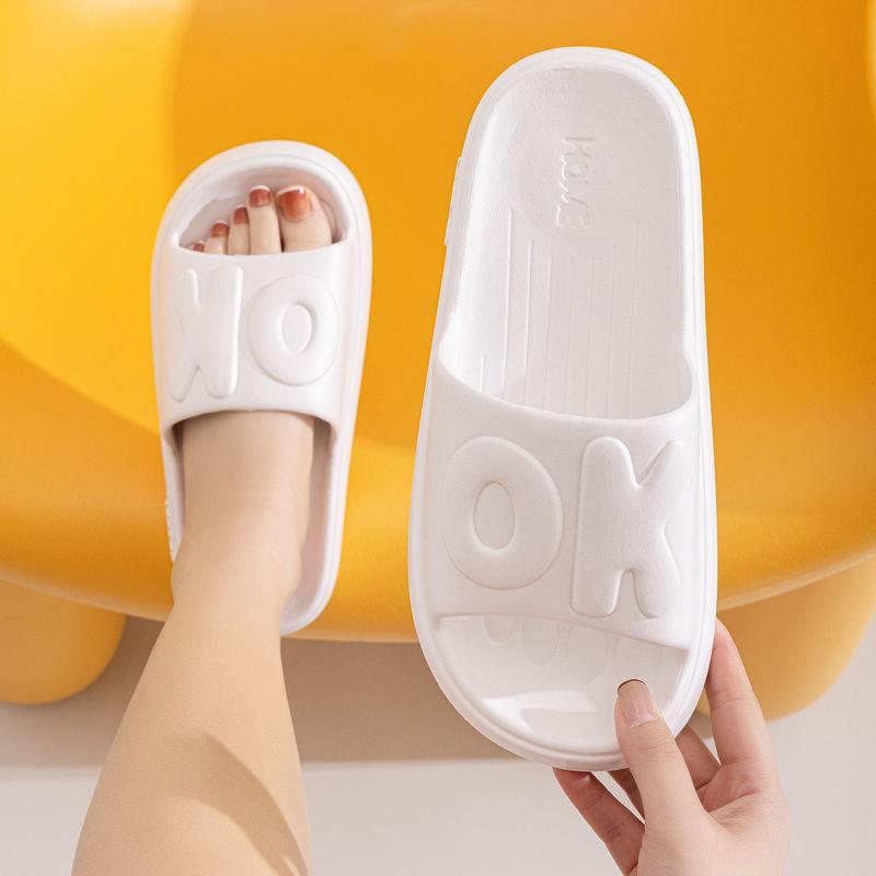 New EVA Summer Non-Slip Slippers for Women and Men Beach Slide Sandals Home Thick Sole Couples Bathroom Slippers