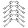 5Pairs Anti Break Zipper Pulls Double Layer Locking Heavy Duty Replacement for Luggage Backpacks Suitcases Zipper Pulls