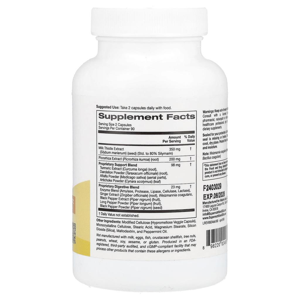 Detox Support, Veggie Capsules 180