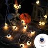 1.5m 10Led Halloween Light String Pumpkin Skull Eye Balls Ghost Festival Party Lantern Trick or Treat Happy Halloween Day Decor