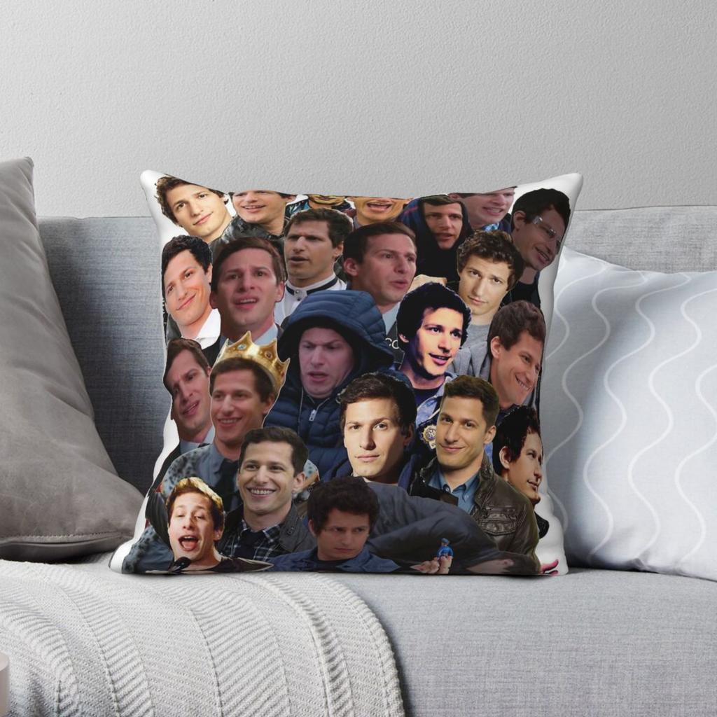 Brooklyn NineNine Jake Peralta Square Pillowcase Polyester Linen Velvet Creative Zip Decorative Sofa Cushion Case