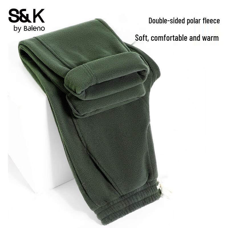 Baleno Men's S&K Series Fleece Straight-Leg Casual Pants