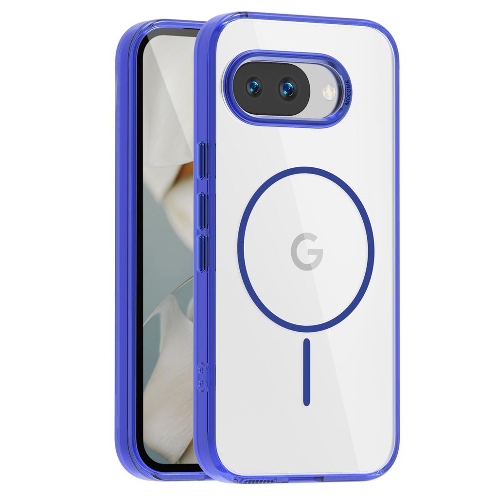 Pro Google Pixel 9a Magnetické pouzdro Kompatibilní s MagSafe TPU PC Průhledný kryt na telefon